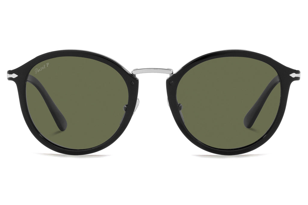 Persol - PO3309S Sunglasses Black with Green Polar Lenses (95/58)