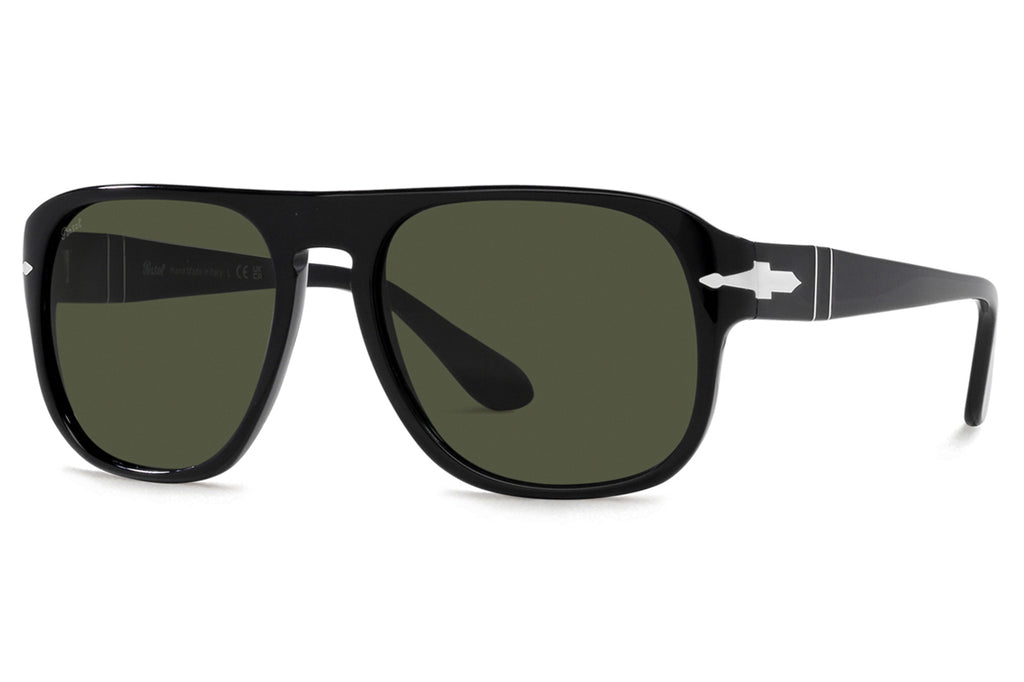 Persol - PO3310S Sunglasses Black with Green Lenses (95/31)