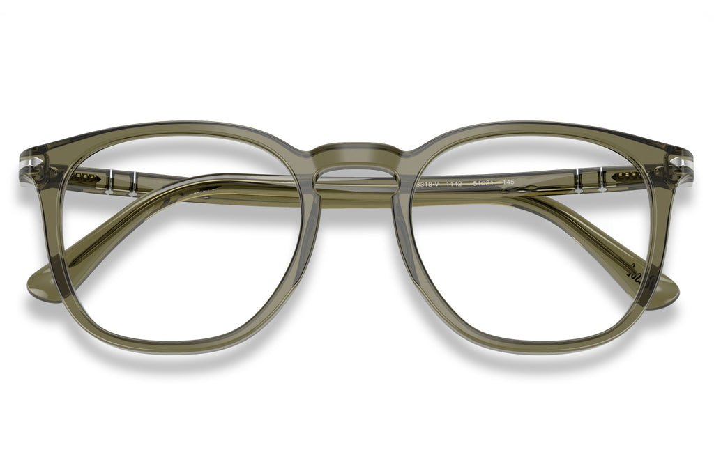 Persol - PO3318V Eyeglasses Transparent Olive Green (1142}