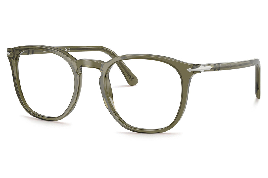 Persol - PO3318V Eyeglasses Transparent Olive Green (1142}