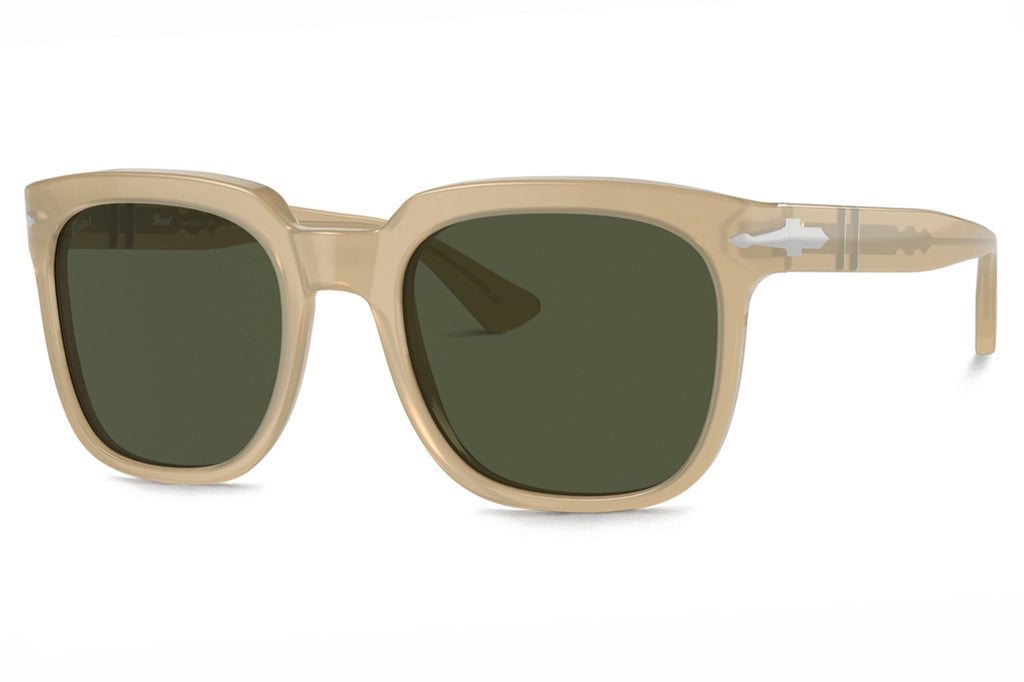 Persol - PO3323S Sunglasses Opal Beige with Green Lenses (116931)