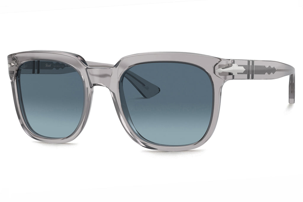 Persol - PO3323S Sunglasses Transparent Grey with Azure Gradient Lenses (309/Q8)