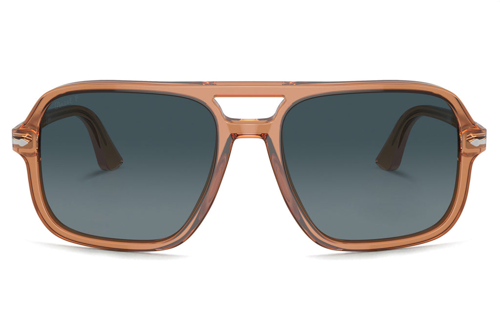 Persol - PO3328S Sunglasses Transparent Brown with Blue Gradient Lenses (1213S3)