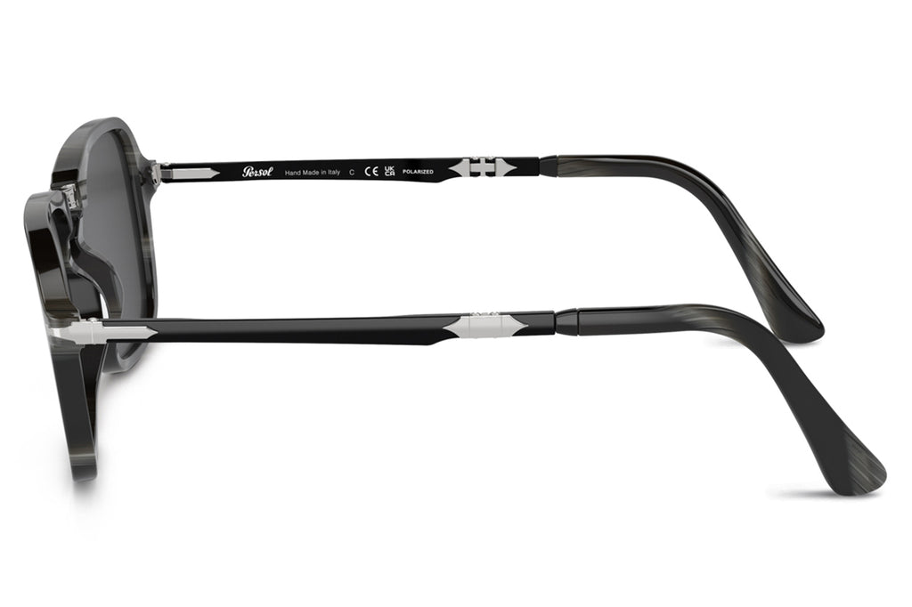 Persol - PO3330S Sunglasses Black Horn with Black Polar Lenses (119948)