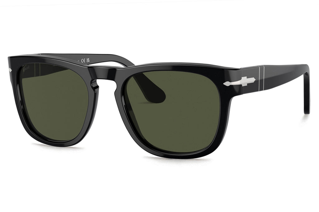 Persol - PO3333S Sunglasses Black with Green Lenses (95/31)