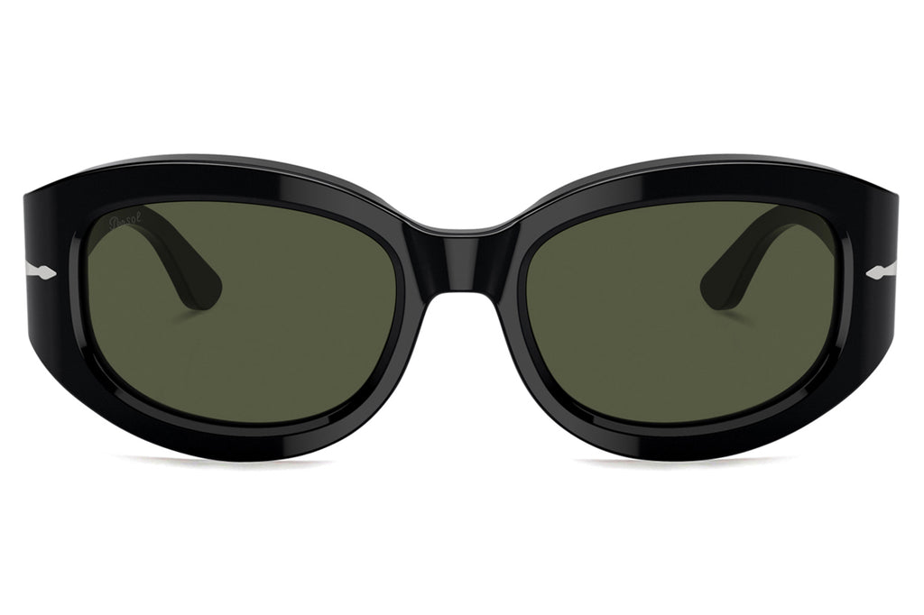 Persol - PO3335S Sunglasses Black with Green Lenses (95/31)