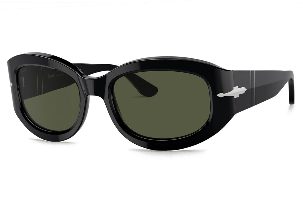 Persol - PO3335S Sunglasses Black with Green Lenses (95/31)