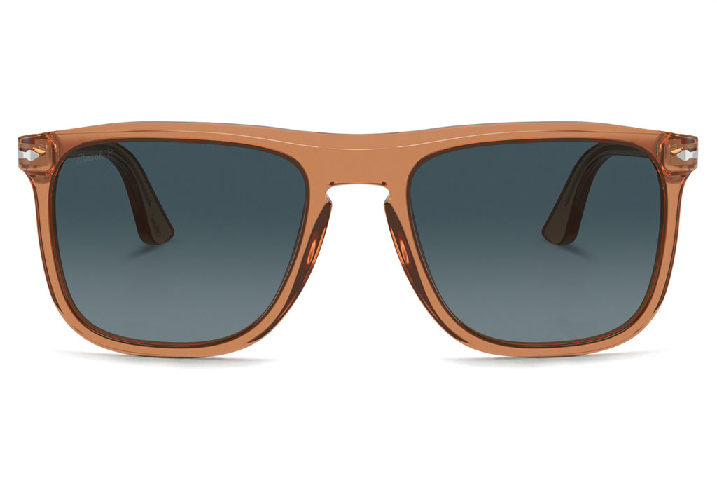 Persol - PO3336S Sunglasses Transparent Brown with Blue Gradient Lenses (1213S3)