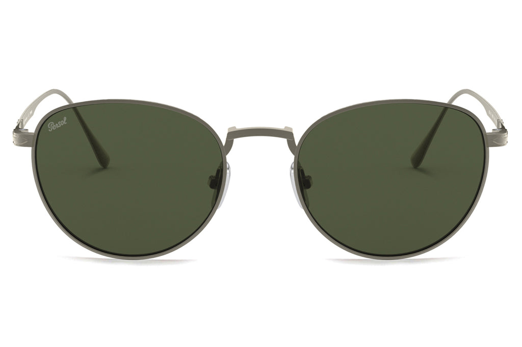 Persol - PO5002ST Sunglasses Pewter with Green Lenses (800131)