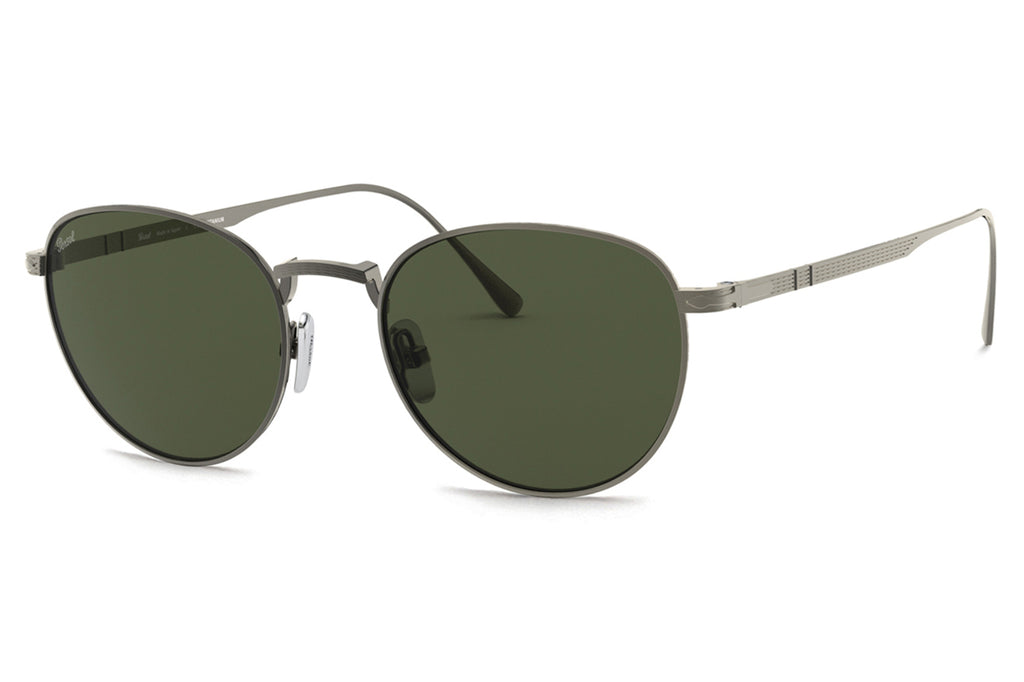 Persol - PO5002ST Sunglasses Pewter with Green Lenses (800131)