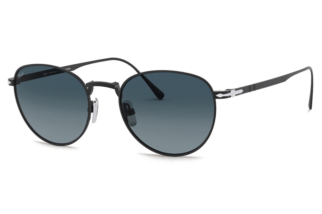 Persol - PO5002ST Sunglasses Matte Black with Blue Gradient Lenses (8004Q8)