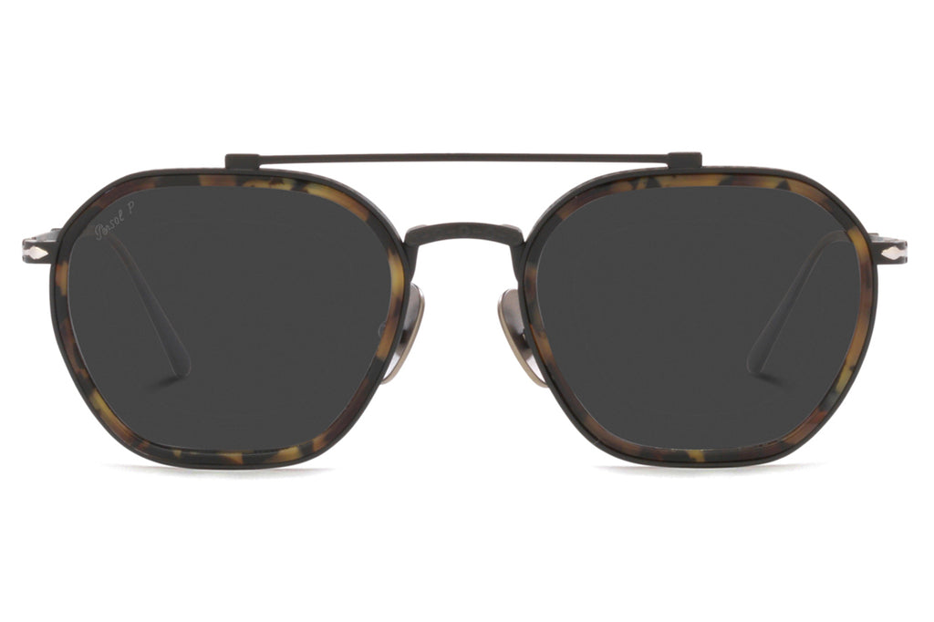 Persol - PO5010ST Sunglasses Black/Brown Tortoise with Black Polar Lenses (801548)