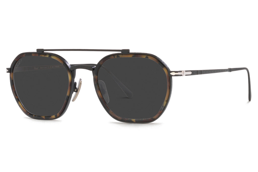Persol - PO5010ST Sunglasses Black/Brown Tortoise with Black Polar Lenses (801548)