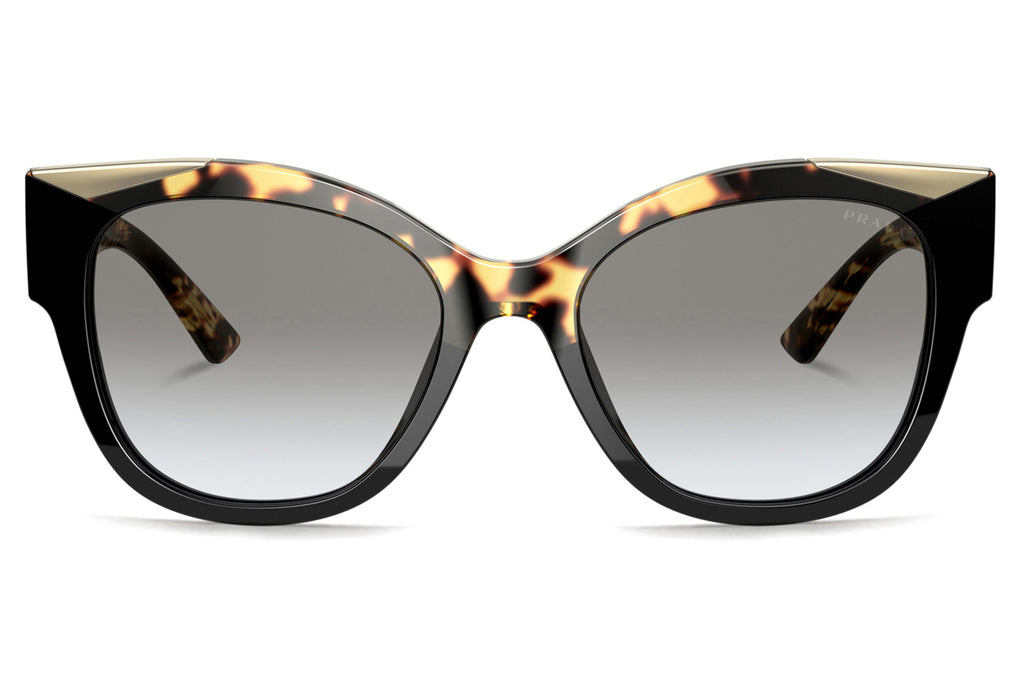 Prada - PR 02WS Sunglasses Black/Medium Havana with Grey Gradient Lenses (01M0A7)