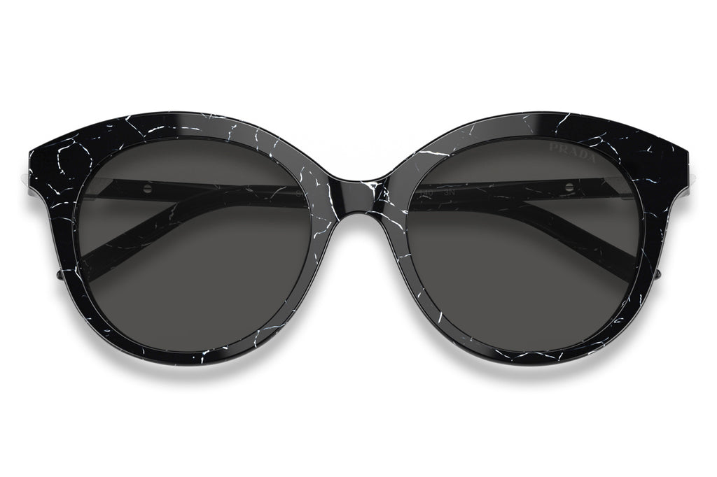Prada - PR 02YS Sunglasses Black Marble with Dark Grey Lenses (03Y5S0)