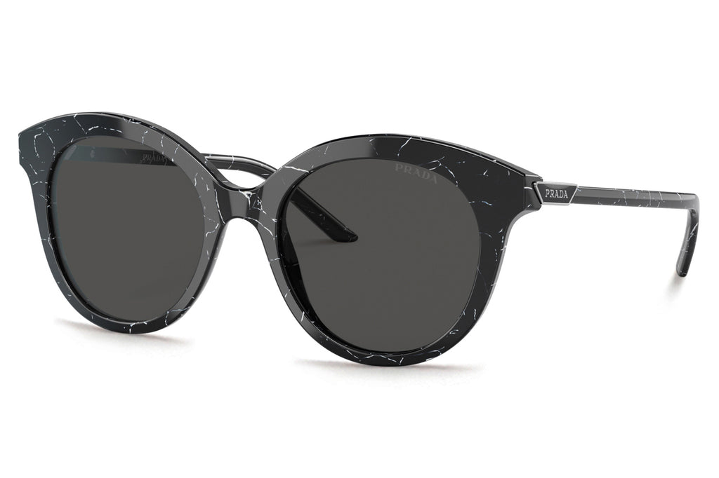 Prada - PR 02YS Sunglasses Black Marble with Dark Grey Lenses (03Y5S0)