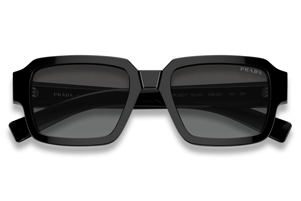 Prada - PR 02ZSF Sunglasses Black with Graphite Sfumato Cristallo Lenses (1AB06T)