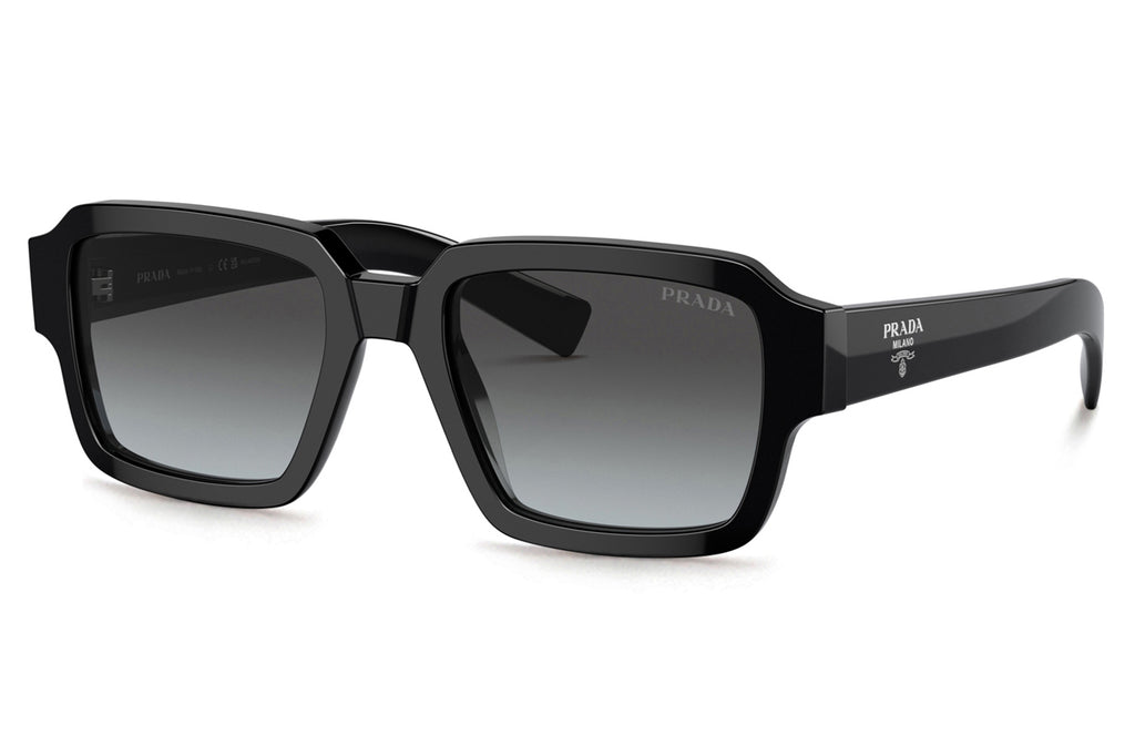 Prada - PR 02ZSF Sunglasses Black with Graphite Sfumato Cristallo Lenses (1AB06T)