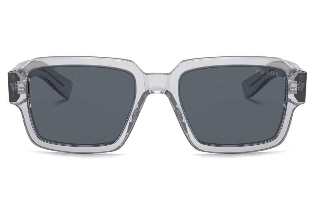 Prada - PR 02ZSF Sunglasses Transparent Grey with Blue Lenses (U430A9)