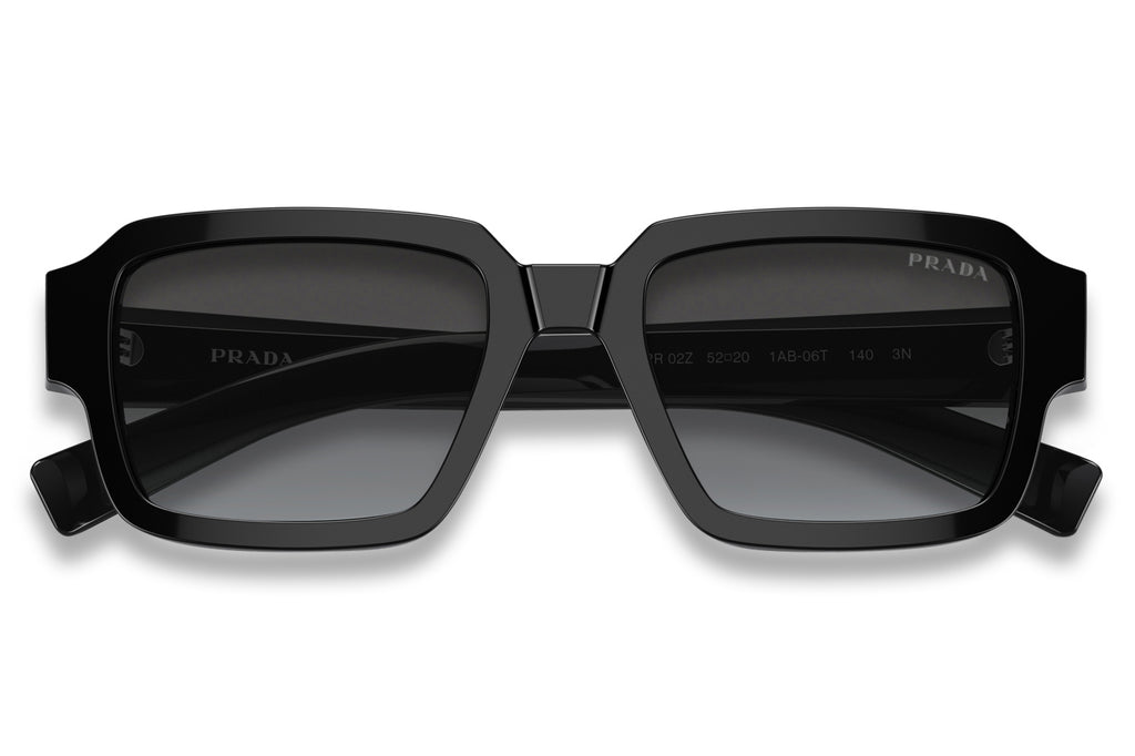 Prada - PR 02ZS Sunglasses Black with Graphite Sfumato Cristallo Lenses (1AB06T)