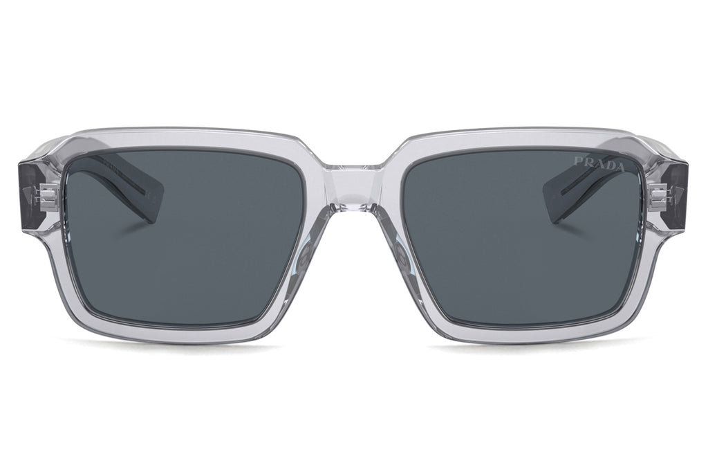 Prada - PR 02ZS Sunglasses Transparent Grey with Blue Lenses (U430A9)