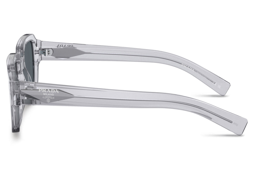 Prada - PR 02ZS Sunglasses Transparent Grey with Blue Lenses (U430A9)