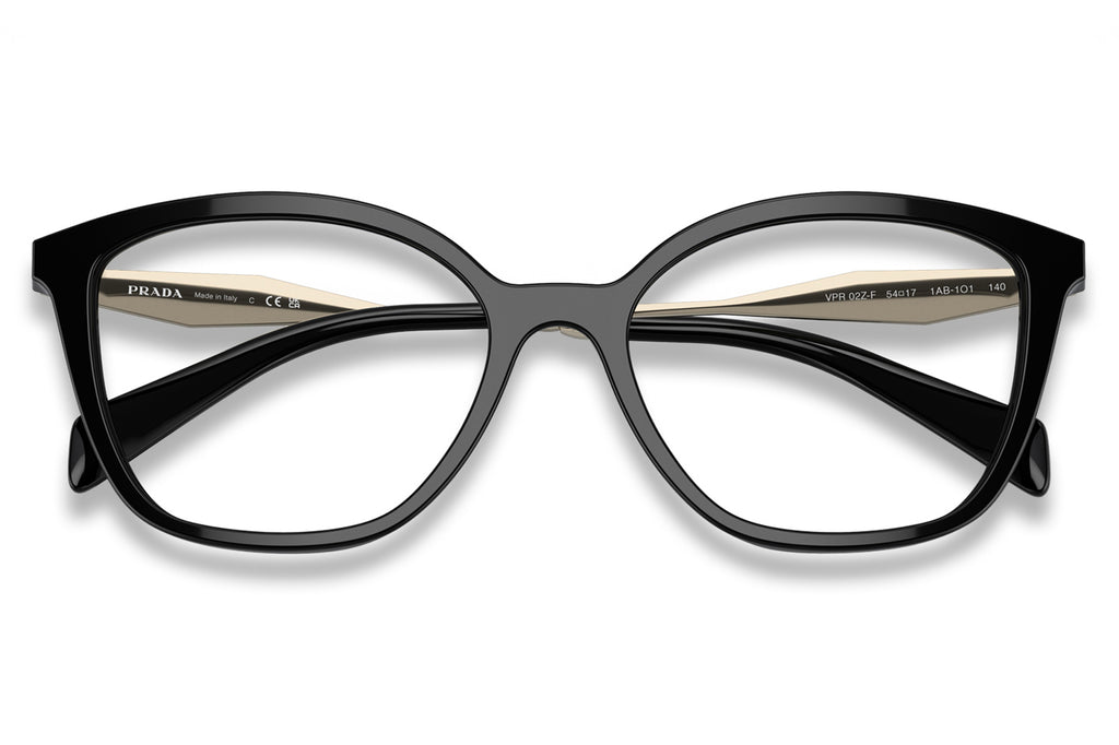 Prada - PR 02ZVF (Low Bridge Fit) Eyeglasses Black (1AB1O1)
