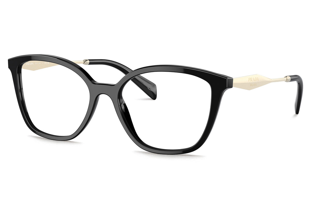 Prada - PR 02ZVF (Low Bridge Fit) Eyeglasses Black (1AB1O1)