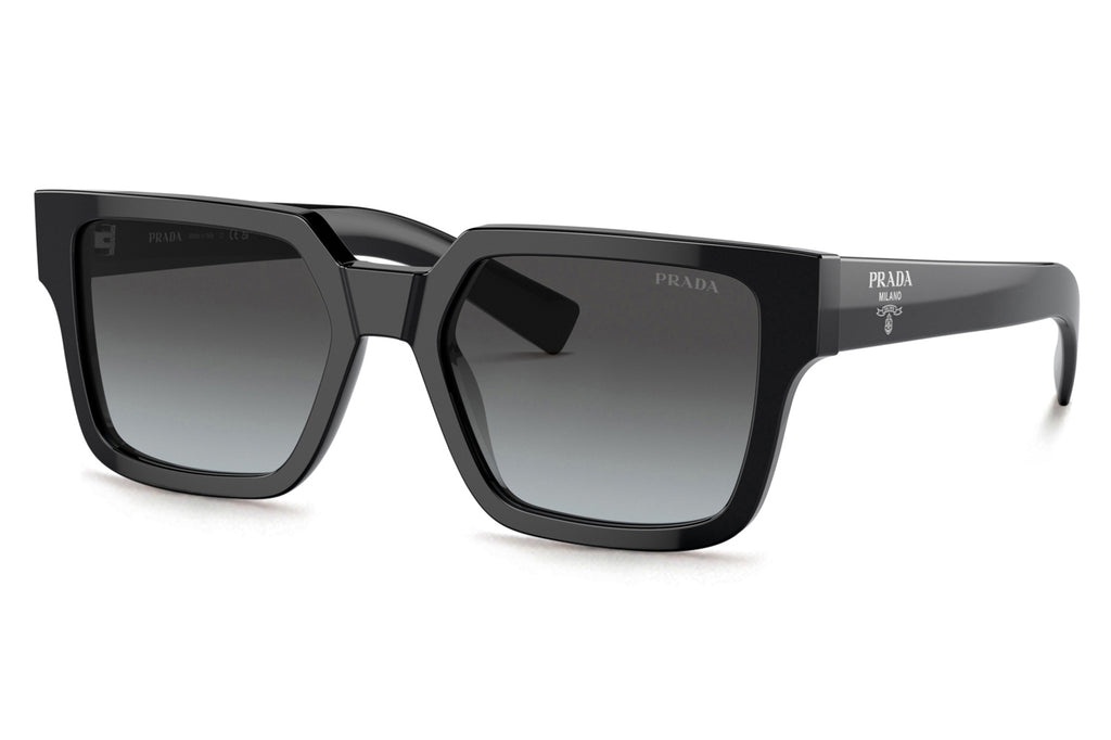 Prada - PR 03ZS Sunglasses Black with Graphite Sfumato Cristallo Lenses (1AB06T)