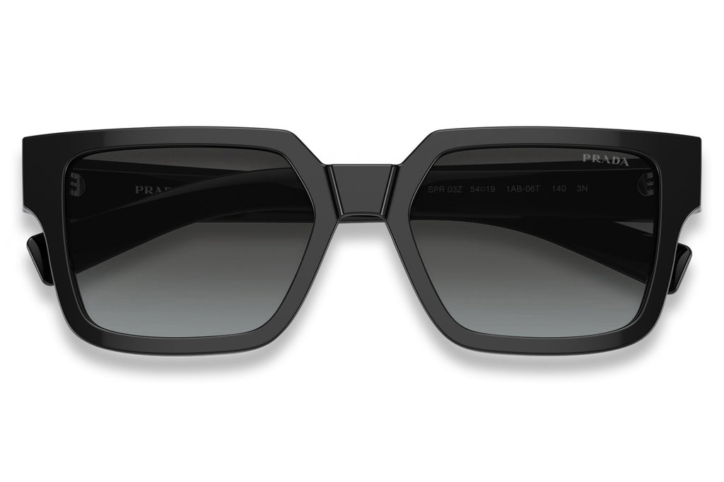 Prada - PR 03ZS Sunglasses Black with Grey Gradient Lenses (1AB06T)