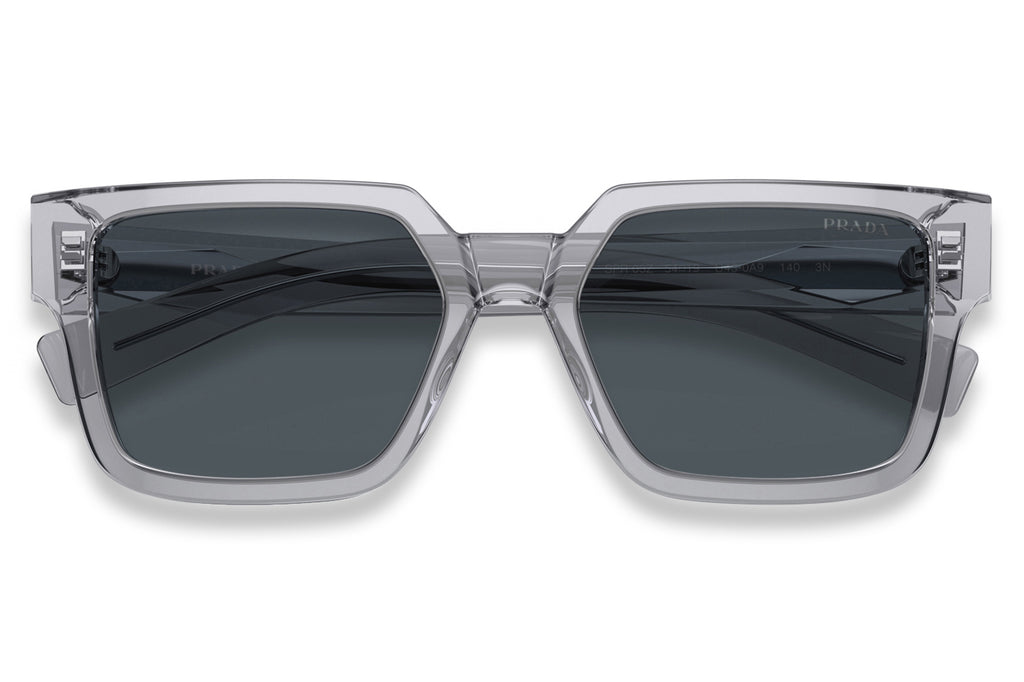 Prada - PR 03ZS Sunglasses Transparent Grey with Blue Lenses (U430A9)