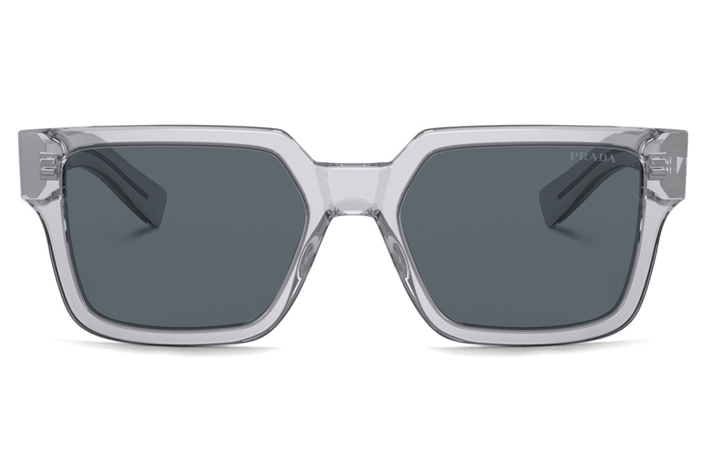 Prada - PR 03ZS Sunglasses Transparent Grey with Blue Lenses (U430A9)