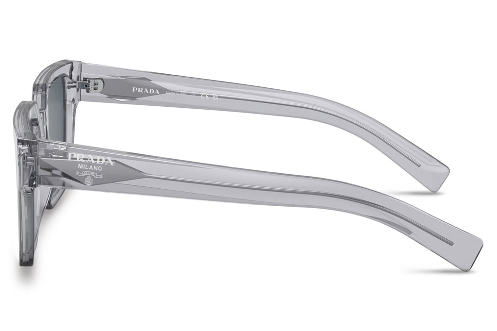 Prada - PR 03ZS Sunglasses Transparent Grey with Blue Lenses (U430A9)