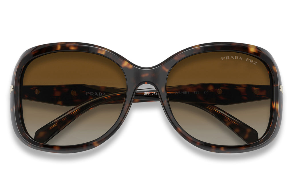 Prada - PR 04ZS Sunglasses Tortoise with Brown Gradient Polar Lenses (2AU6E1)