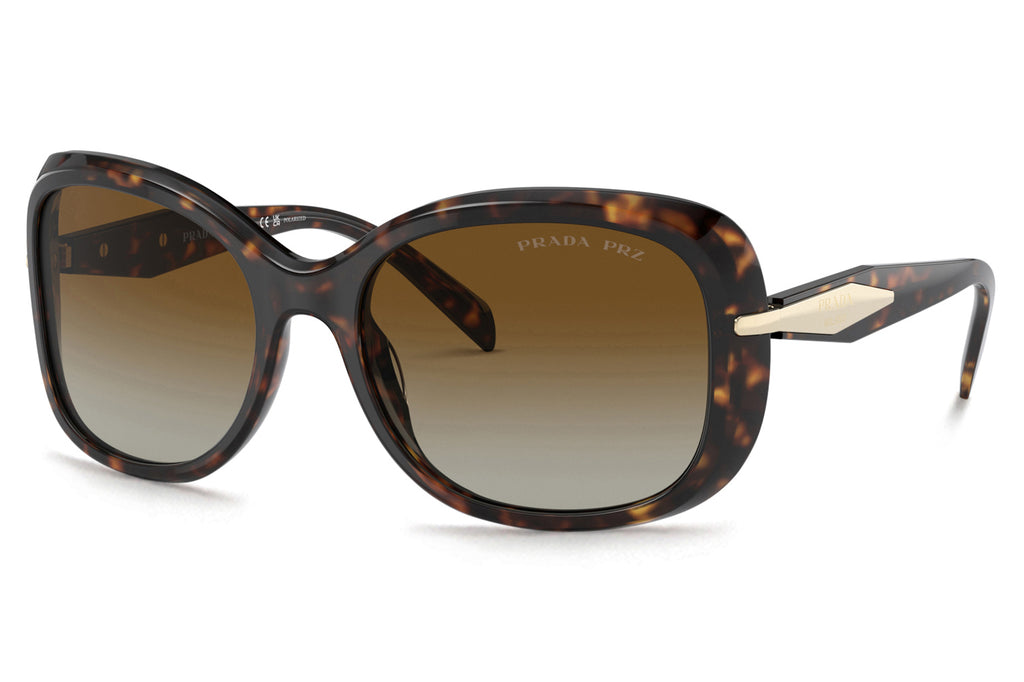 Prada - PR 04ZS Sunglasses Tortoise with Brown Gradient Polar Lenses (2AU6E1)