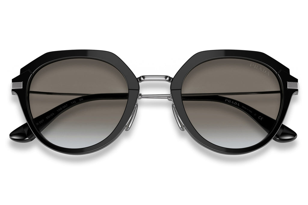 Prada - PR 05YS Sunglasses Black with Grey Gradient Lenses (1AB0A7)