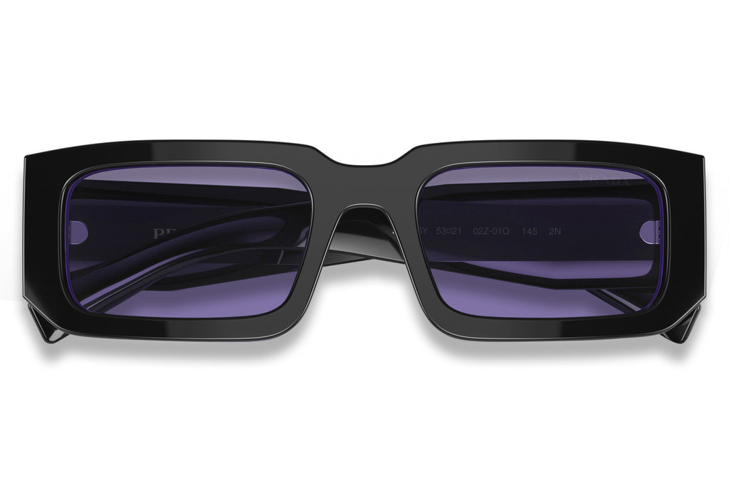 Prada - PR 06YS Sunglasses Black/Blue with Violet Lenses (02Z01O)