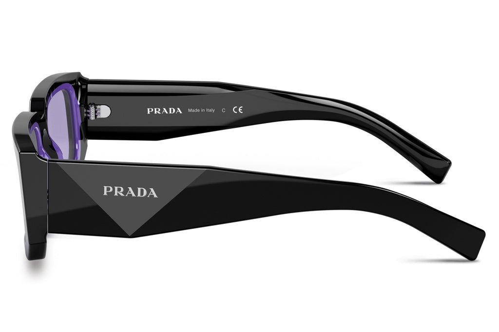 Prada - PR 06YS Sunglasses Black/Blue with Violet Lenses (02Z01O)