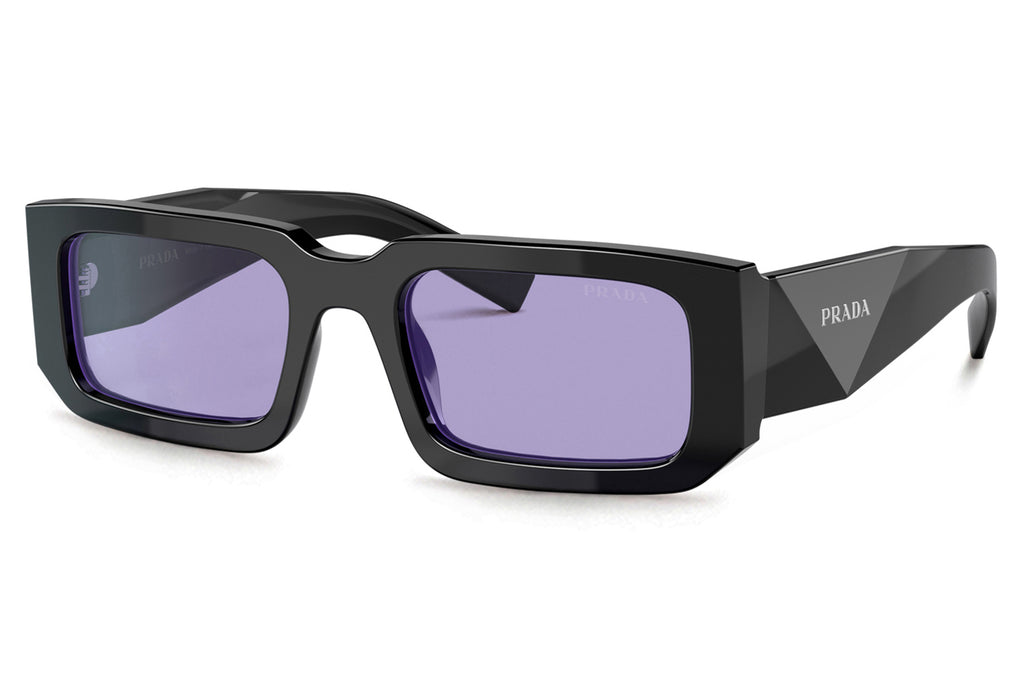 Prada - PR 06YS Sunglasses Black/Blue with Violet Lenses (02Z01O)