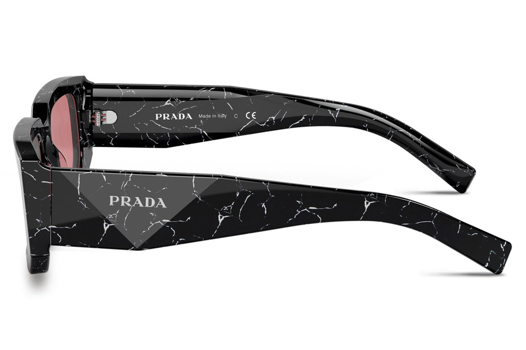 Prada - PR 06YS Sunglasses Abstract Black/White with Red Lenses (05W06O)