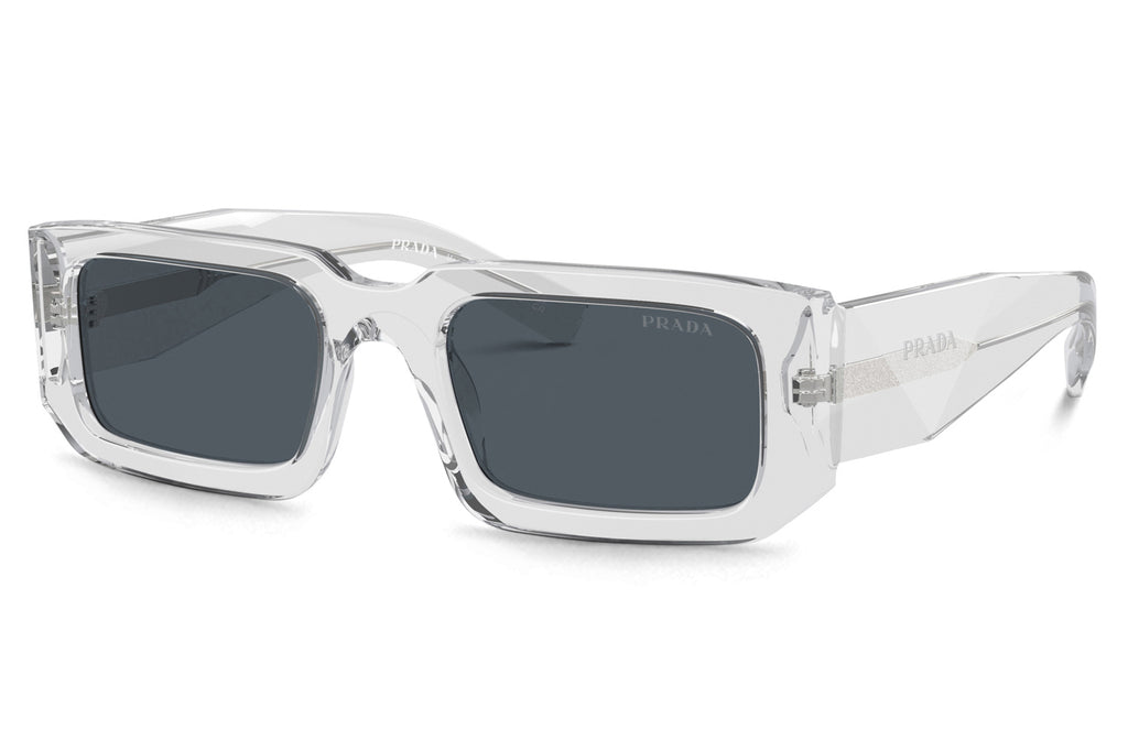 Prada - PR 06YS Sunglasses Transparent Grey with Dark Grey Lenses (12R09T)