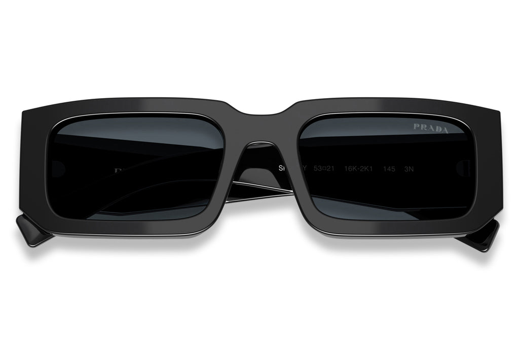 Prada - PR 06YS Sunglasses Black with Dark Grey Lenses (16K2K1)