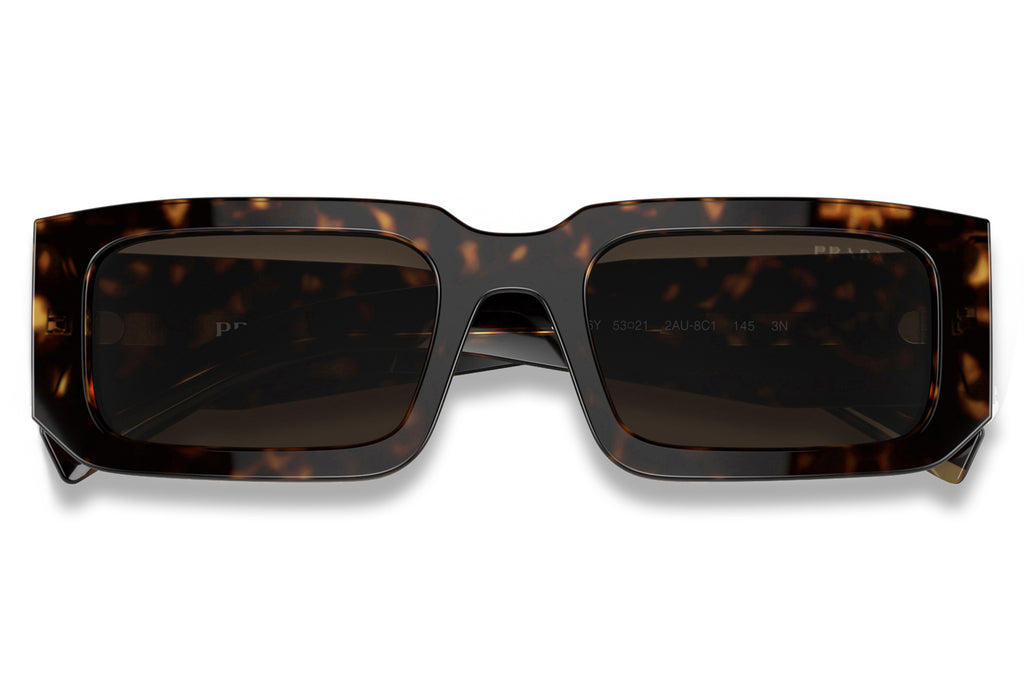 Prada - PR 06YS Sunglasses Tortoise with Dark Brown Lenses (2AU8C1)