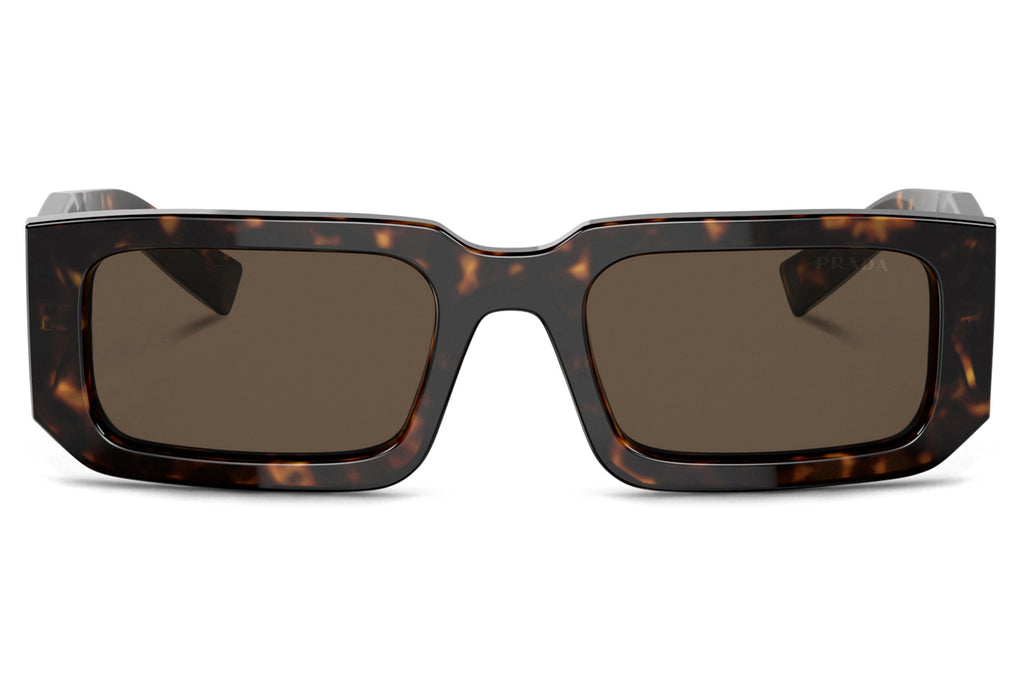 Prada - PR 06YS Sunglasses Tortoise with Dark Brown Lenses (2AU8C1)