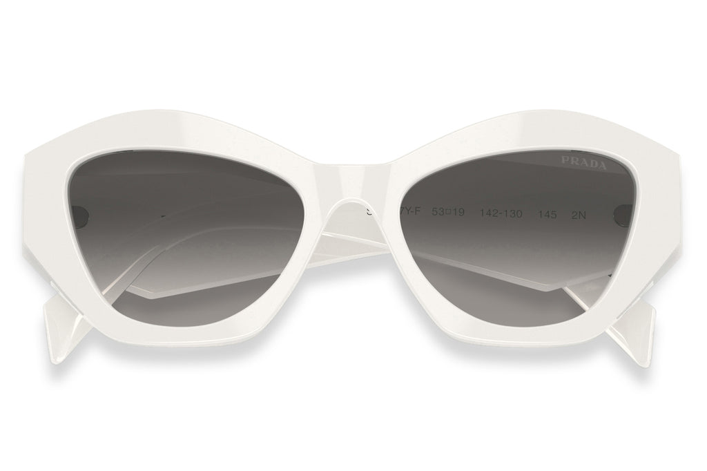 Prada - PR 07YSF (Low Bridge Fit) Sunglasses White with Grey Gradient Lenses (142130)