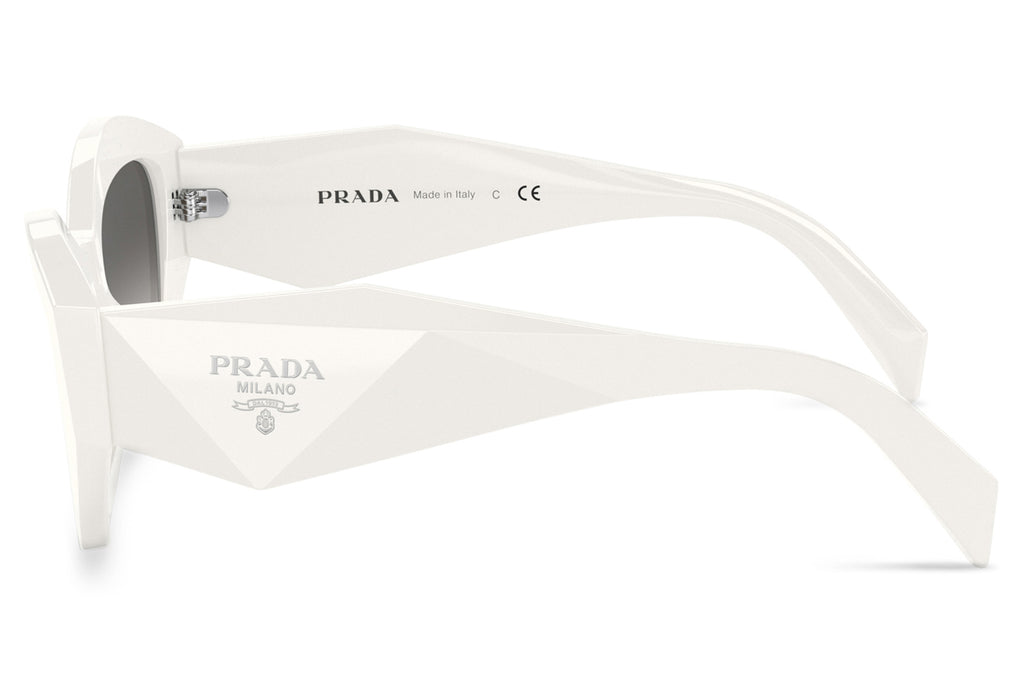 Prada - PR 07YSF (Low Bridge Fit) Sunglasses White with Grey Gradient Lenses (142130)
