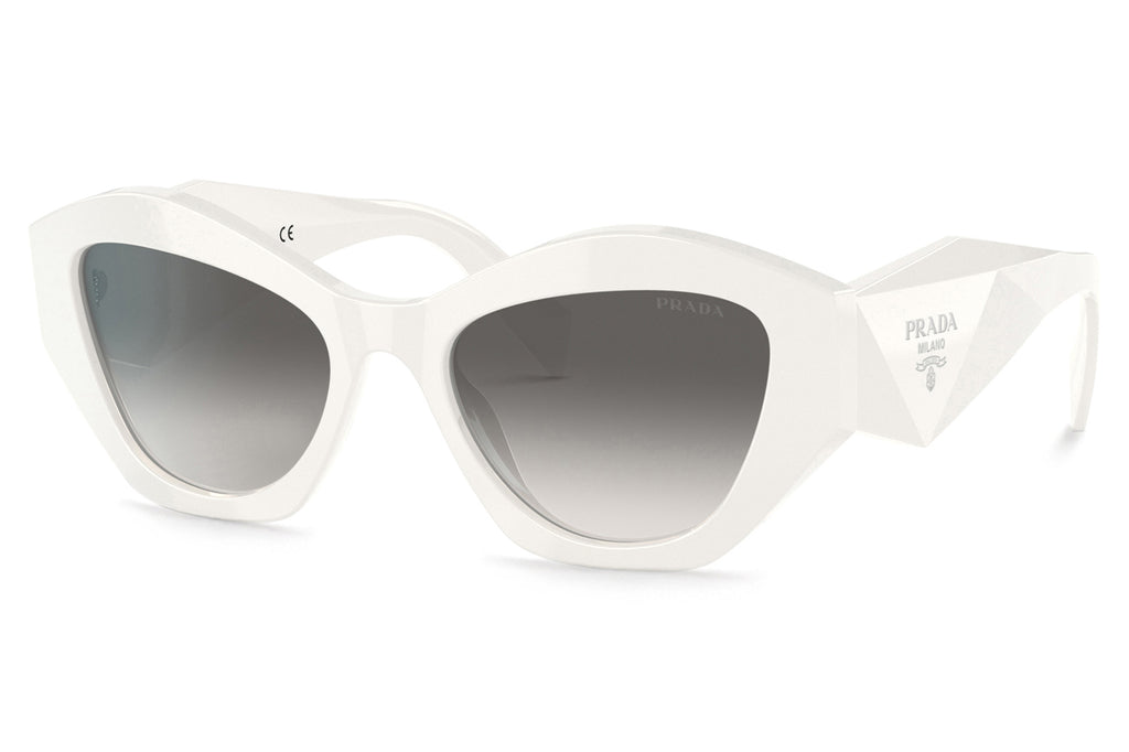 Prada - PR 07YSF (Low Bridge Fit) Sunglasses White with Grey Gradient Lenses (142130)