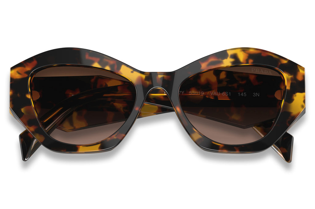 Prada - PR 07YS Sunglasses Honey Havana with Brown Gradient Lenses (VAU6S1)