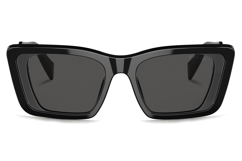 Prada - PR 08YSF (Low Bridge Fit) Sunglasses Black with Dark Grey Lenses (1AB5S0)