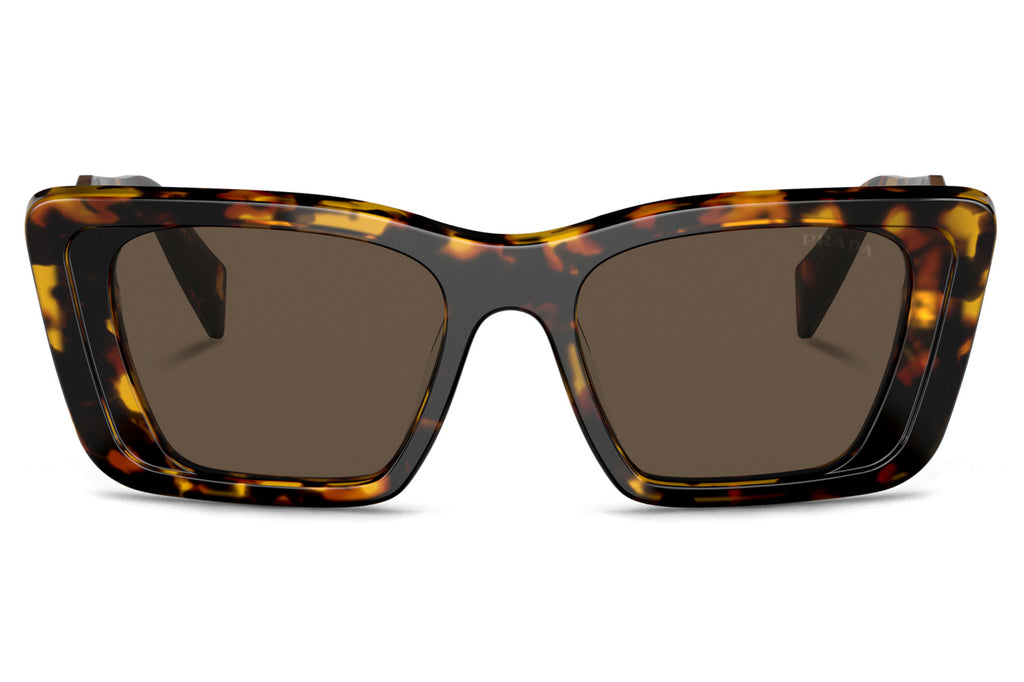 Prada - PR 08YS Sunglasses Havana Honey with Dark Brown Lenses (01V8C1)